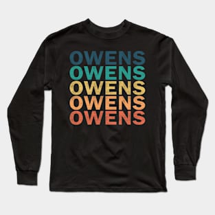 Owens Name T Shirt - Owens Vintage Retro Name Gift Item Tee Long Sleeve T-Shirt